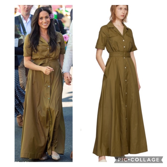 STAUD Dresses & Skirts - STAUD Millie nylon belted shirt dress